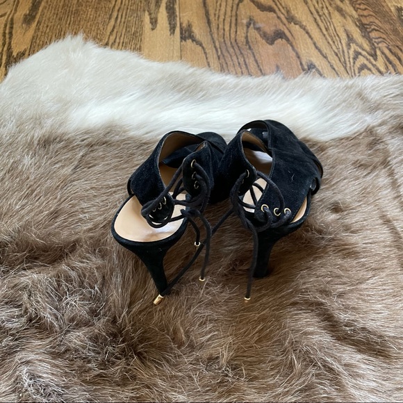 Ann Taylor Lori suede crossover lace sandals - Picture 6 of 7